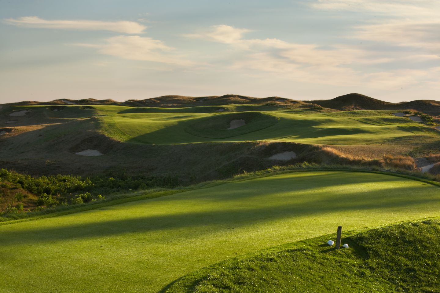 The fairway of hole 10 on the Straits Course at Whistling Straits. 