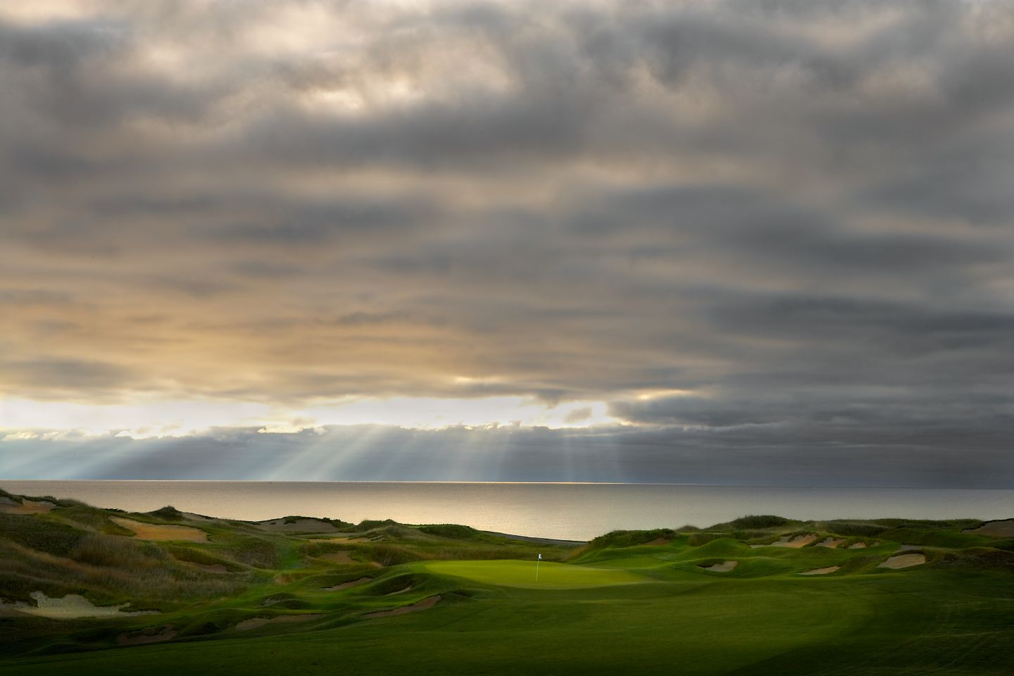 Whistling Straits first Hole green