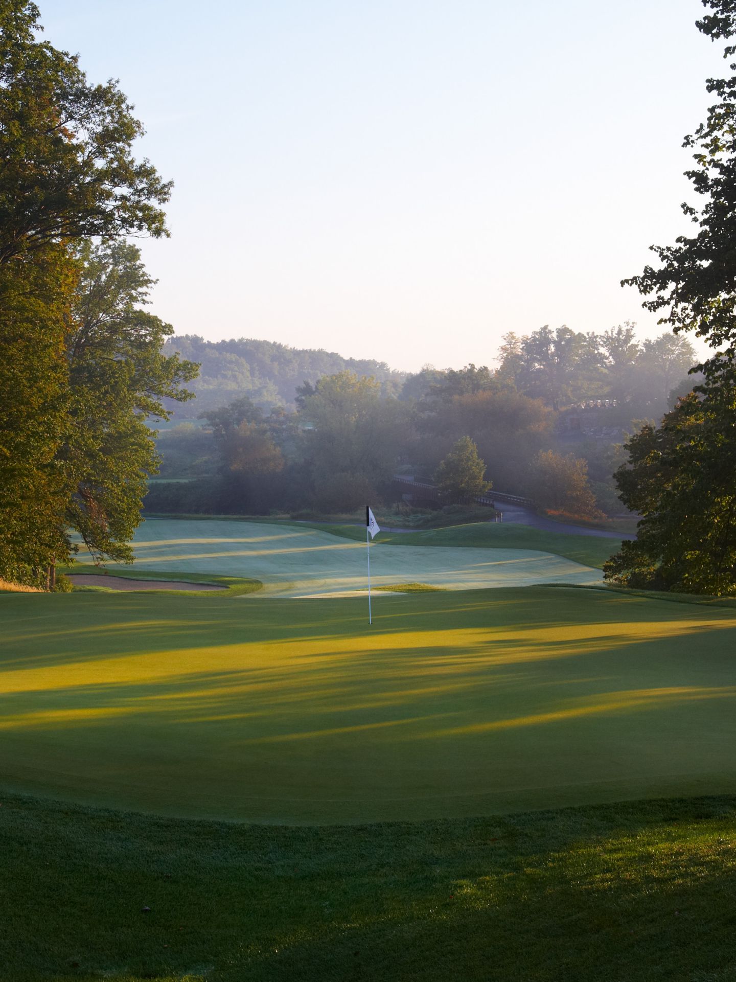 the original championship course at blackwolf run hole number 1 green