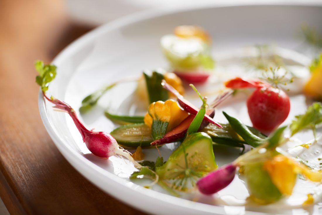 healthy food on a plate