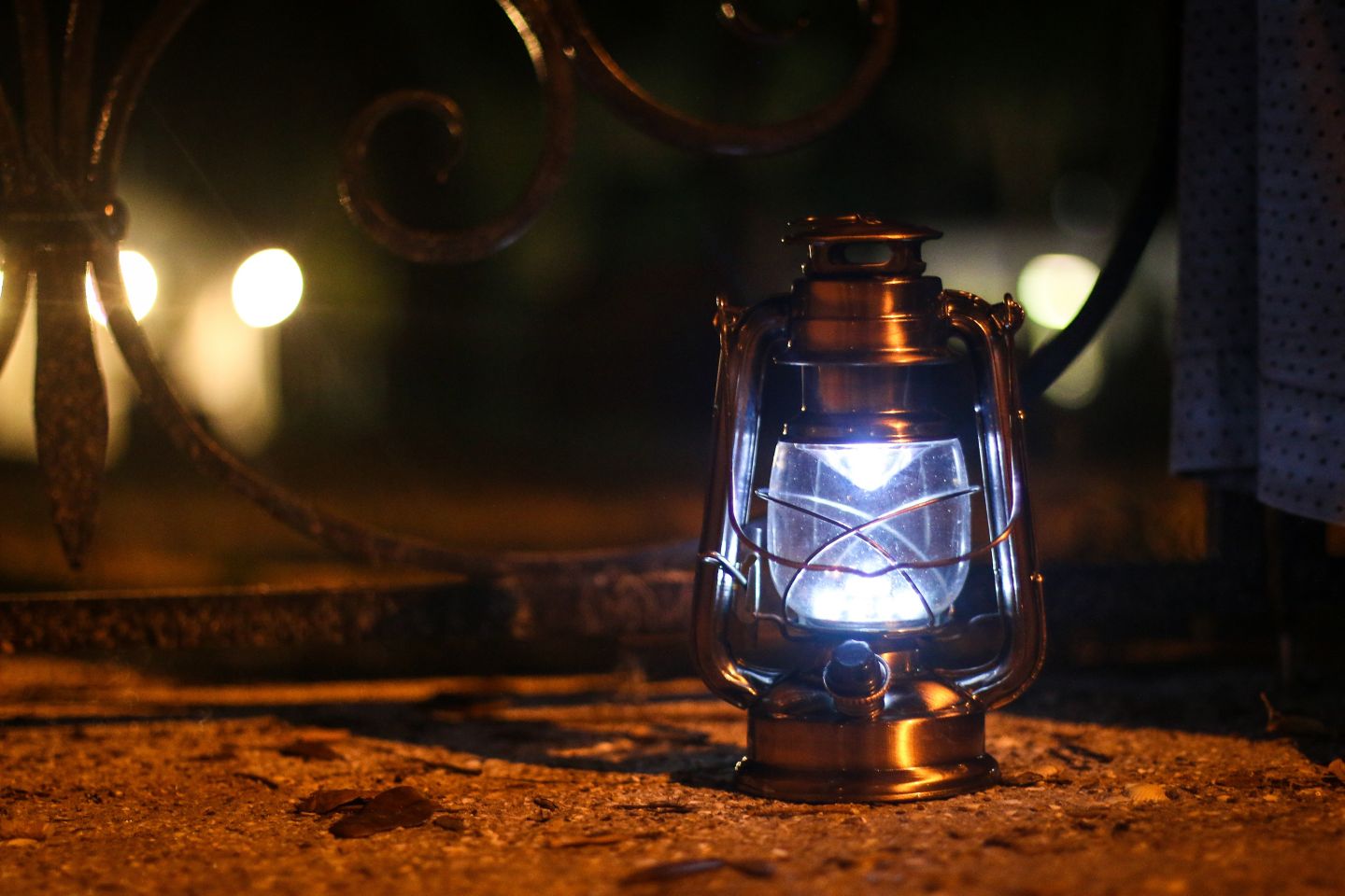 Lantern in the dark