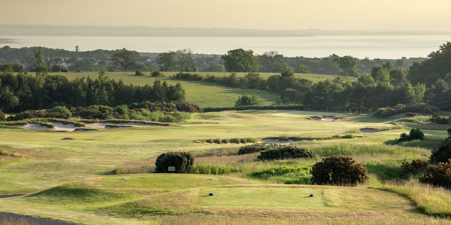 No. 14 Well. Looking from the 14th tee at The Duke's towards the green.