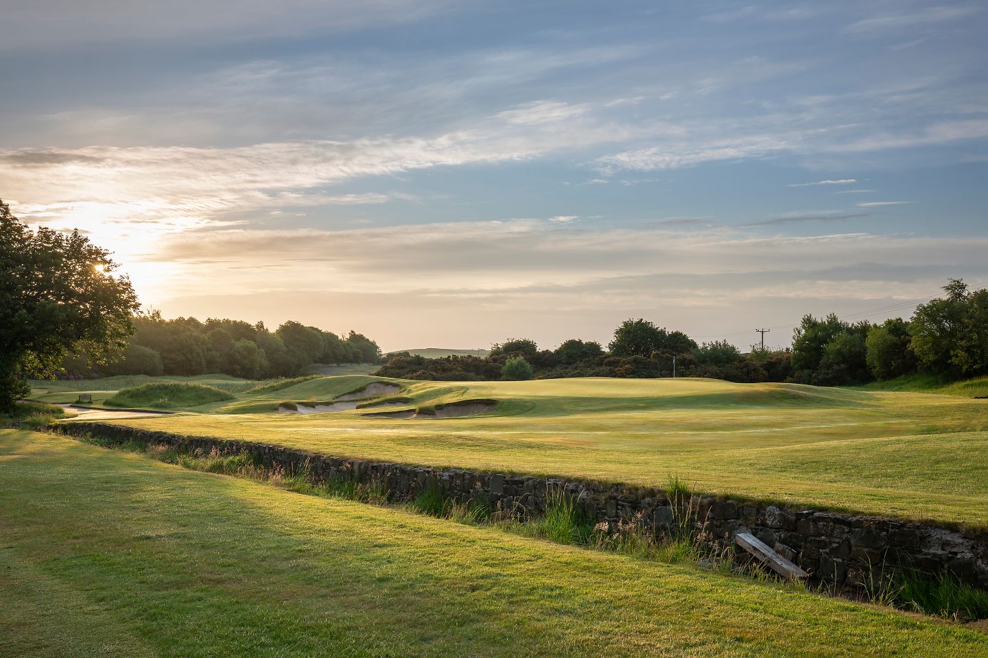 No. 11 Winthank. View of The Duke's two-tiered 11th green.