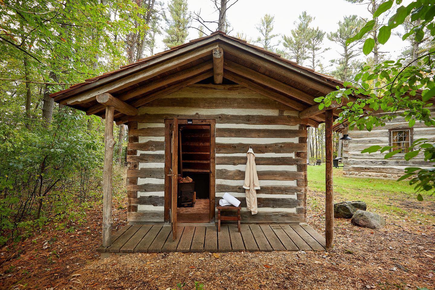 sauna exterior at Tomczyk Cabin