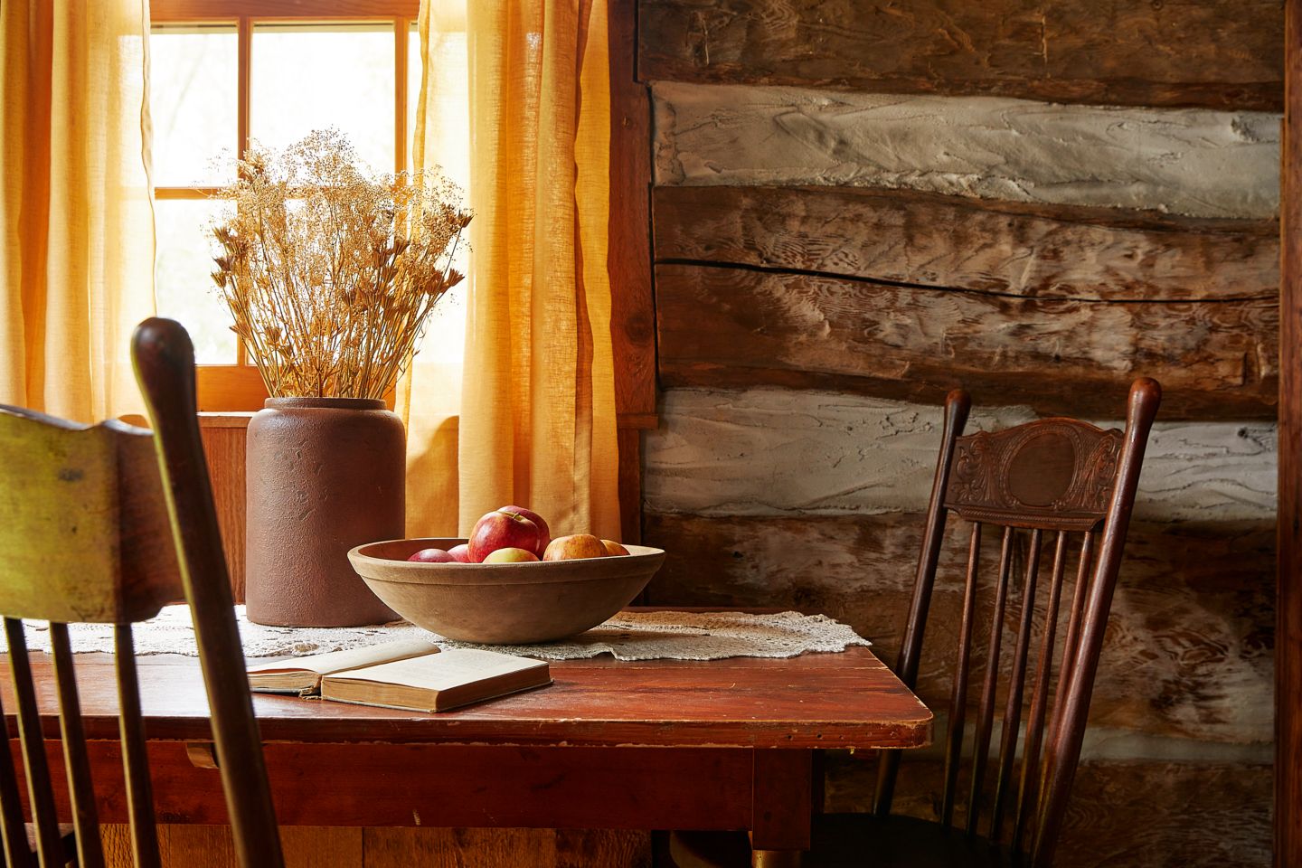 table and window at Tomczyk Cabin