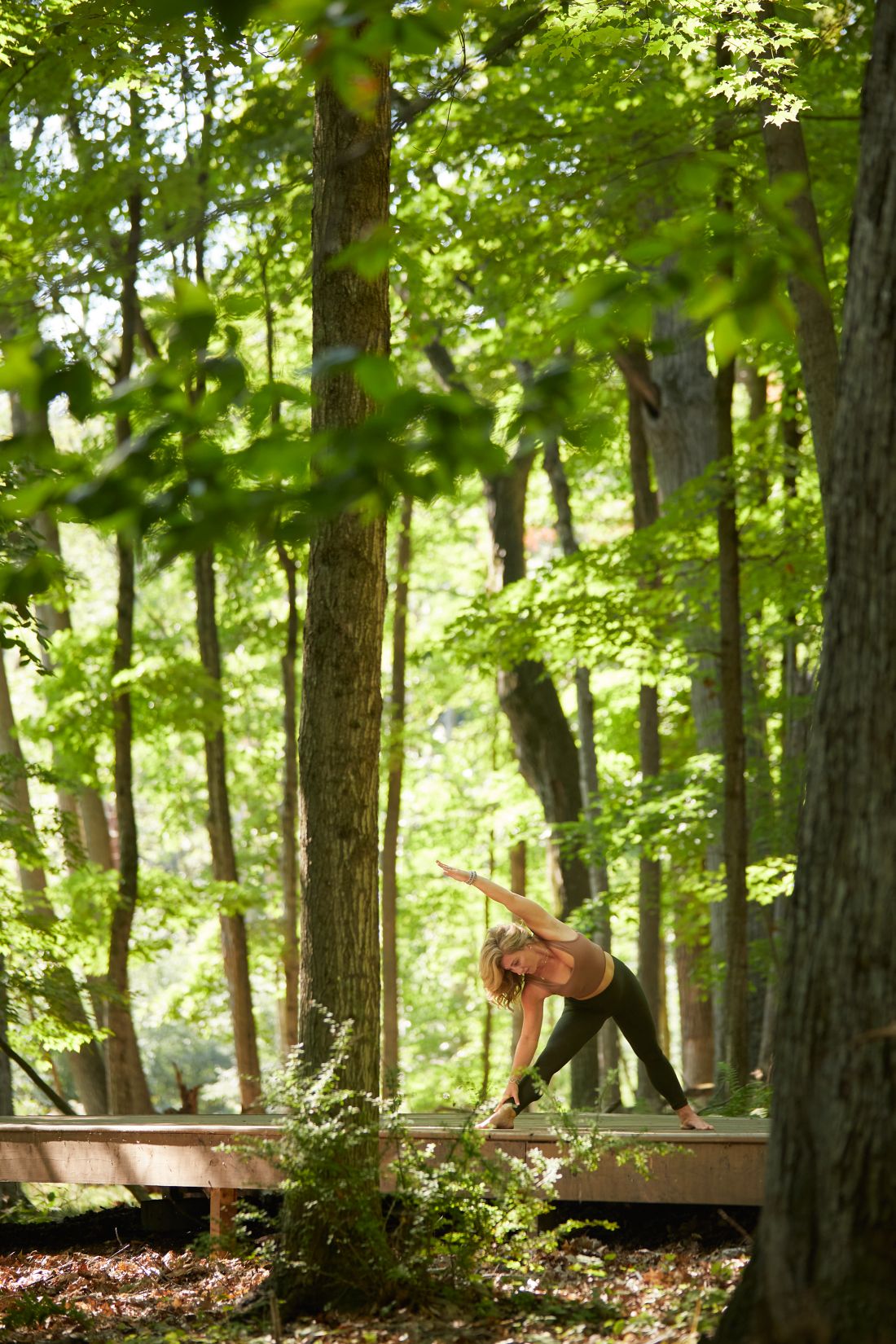 Yoga on the Lake platform yoga