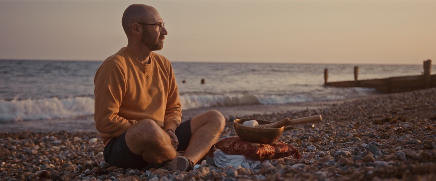 Beach meditation and Swim at Kohler Waters Spa