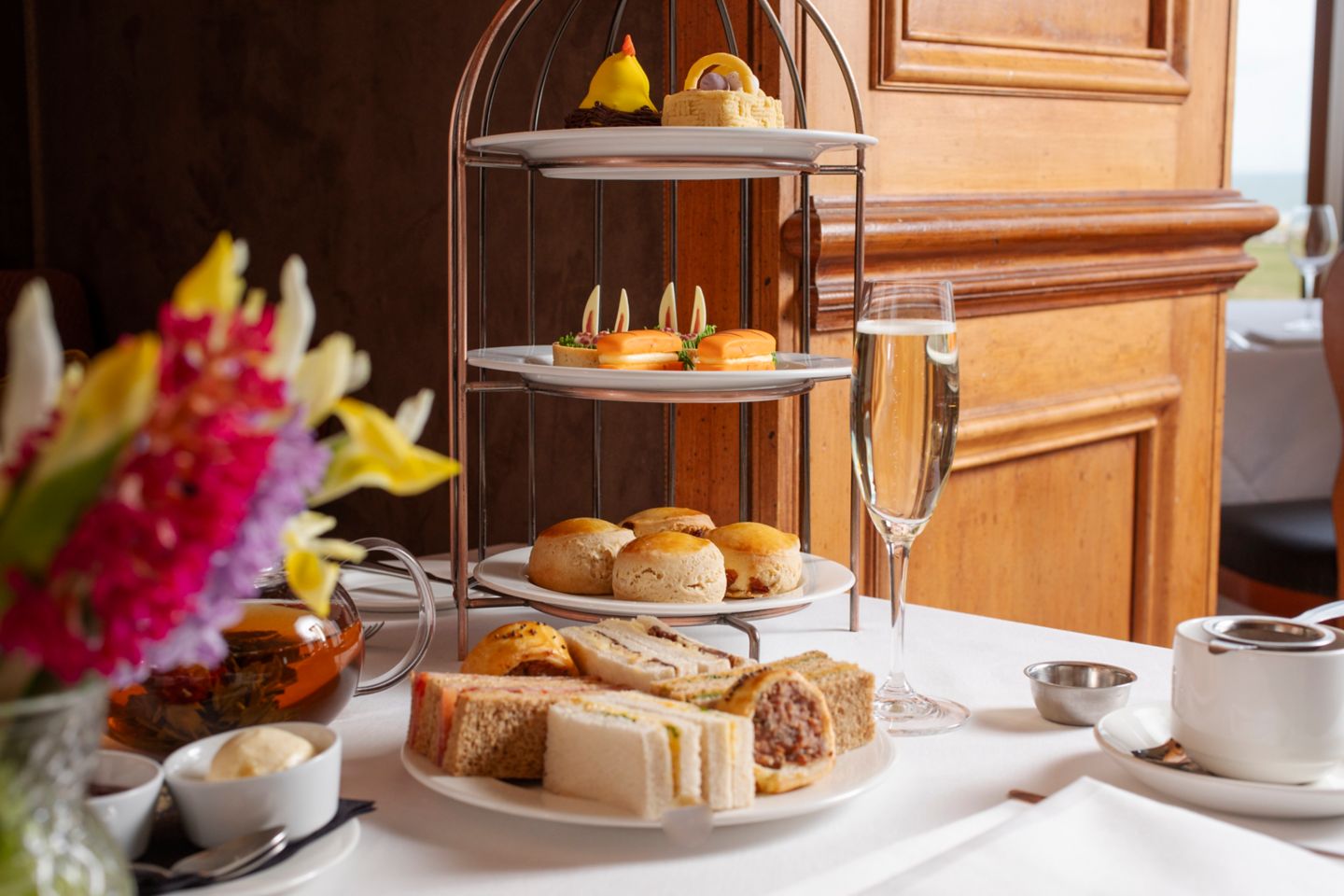 Easter afternoon tea at the Old Course Hotel, Golf Resort & Spa