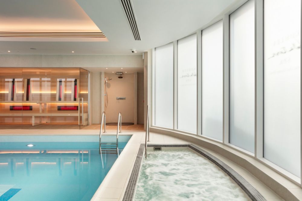 Fitness pool and sauna in Kohler Waters Fitness