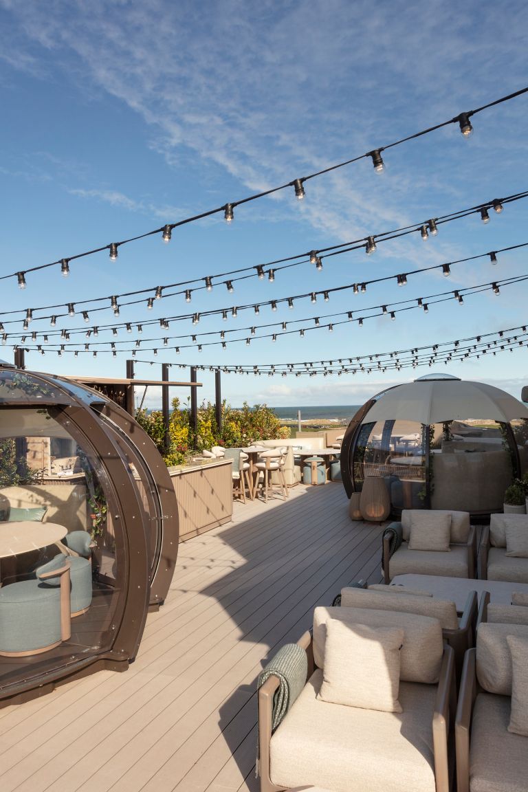 The West Deck rooftop dining experience at the Old Course Hotel, Golf Resort & Spa, St Andrews