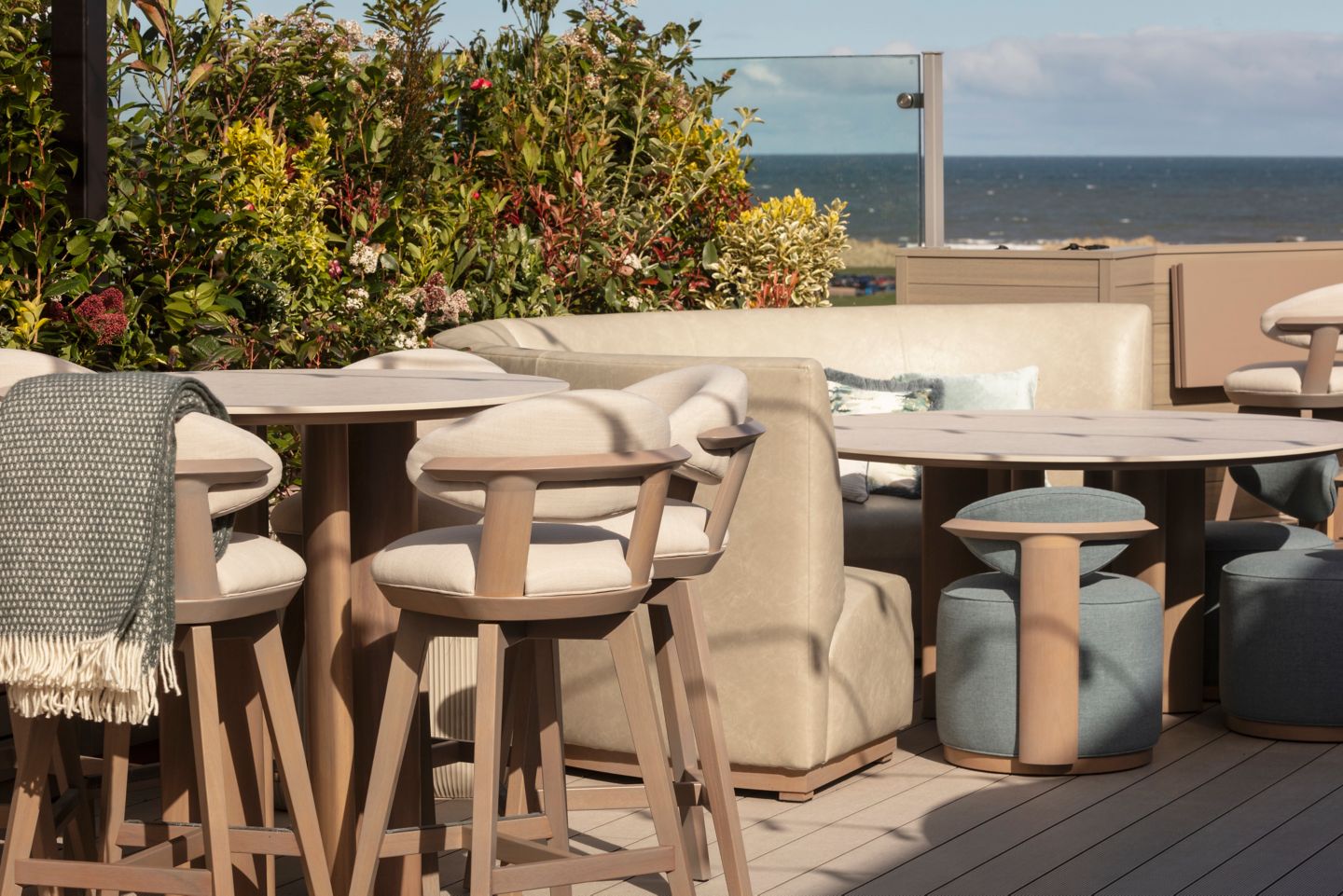 The Deck rooftop dining experience at the Old Course Hotel, Golf Resort & Spa, St Andrews
