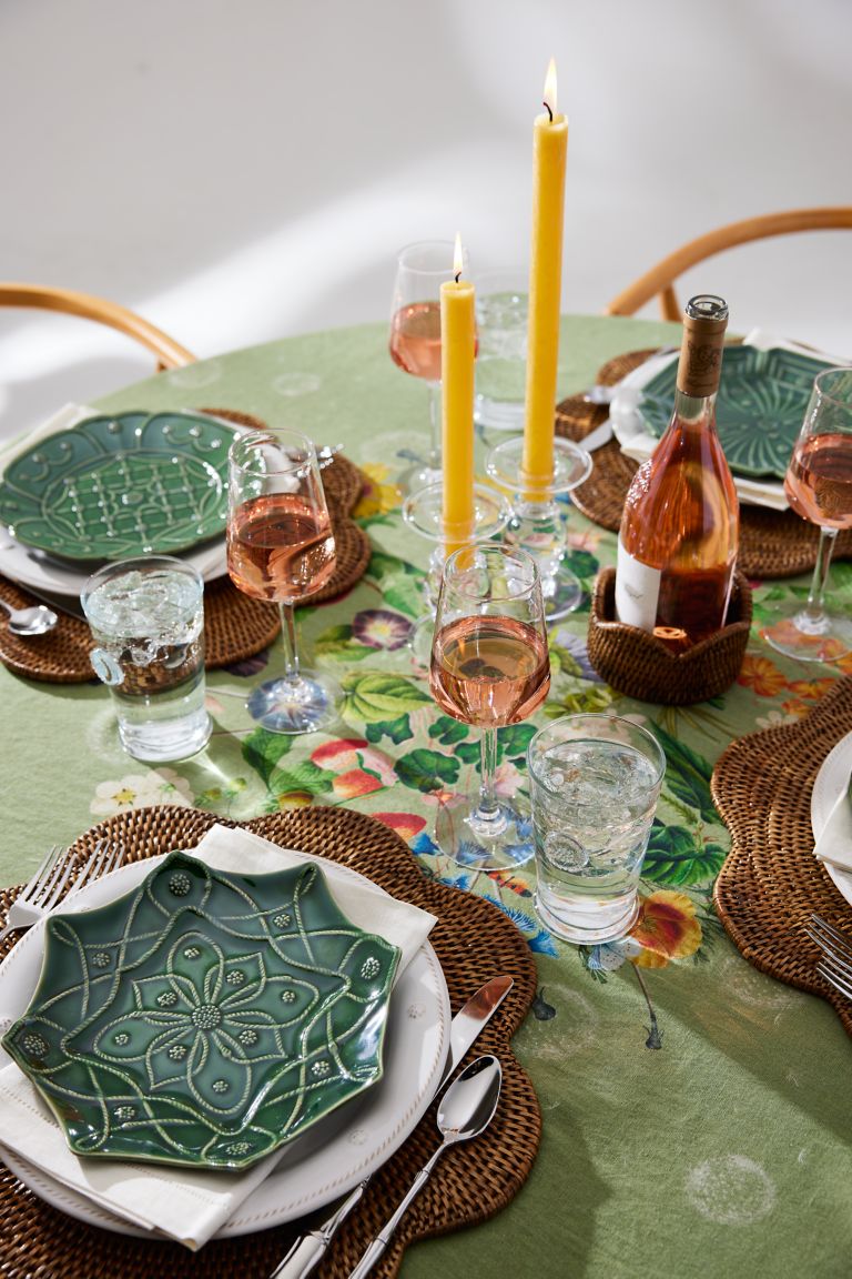 a spring tablescape