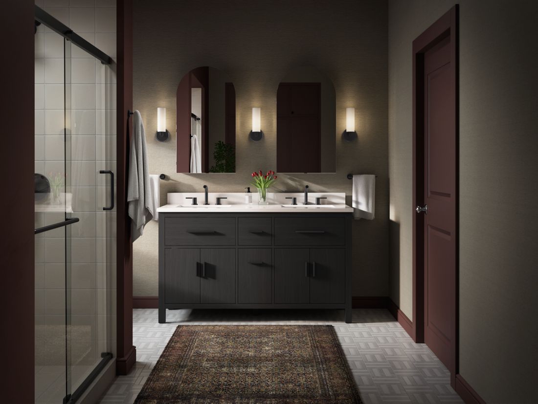 a bathroom vanity 