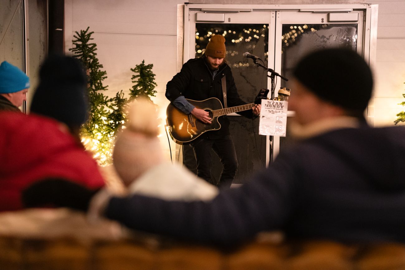 Winter scene at Frozen Fairways