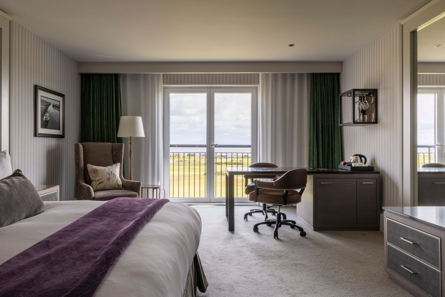 Luxurious bedroom in the Old Course Hotel