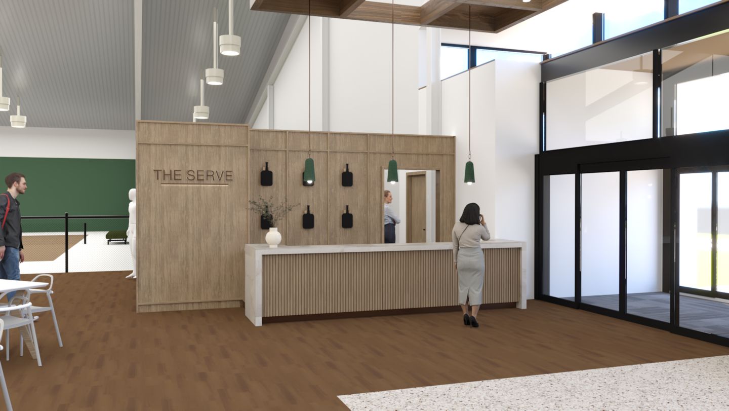 The Serve Entrance rendering