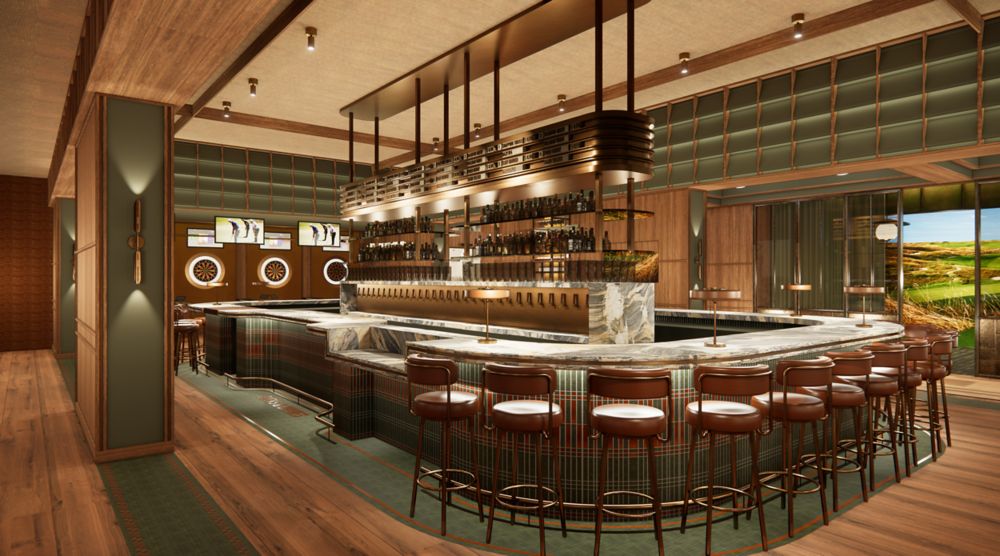 rendering of Bucks & Birdies bar