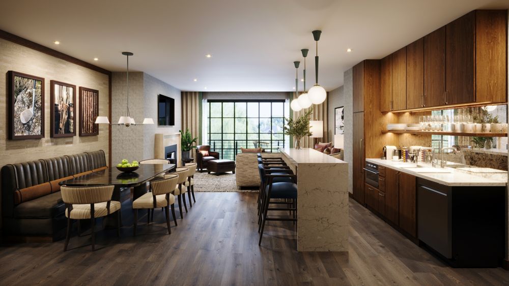 A rendering of a new Inn on Woodlake Suite