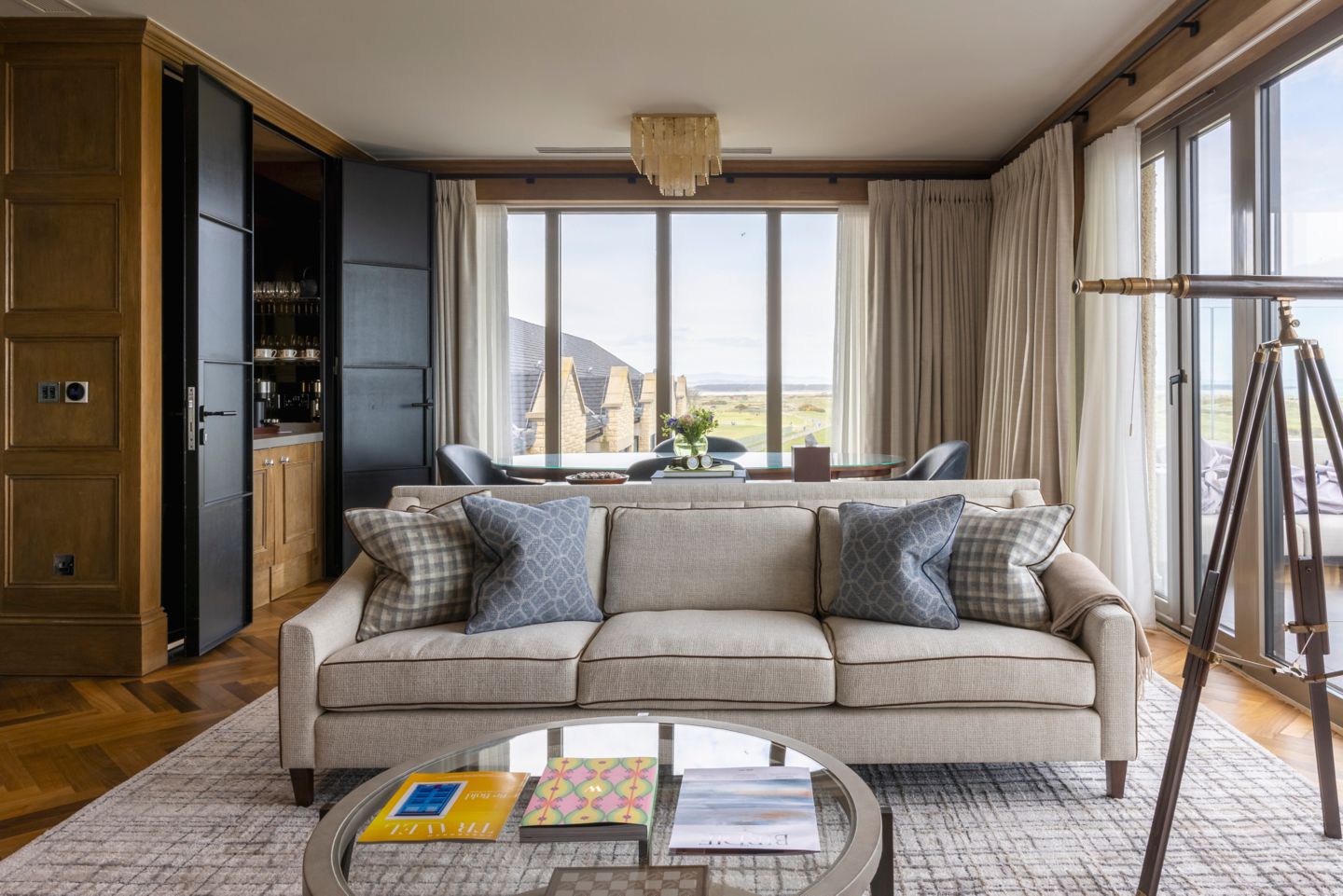 The Penthouse suite bathroom at the Old Course Hotel, St Andrews