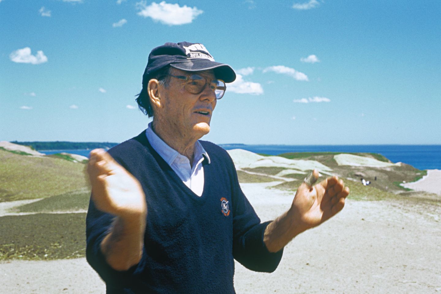 Pete Dye talking on property at Whistling Straits
