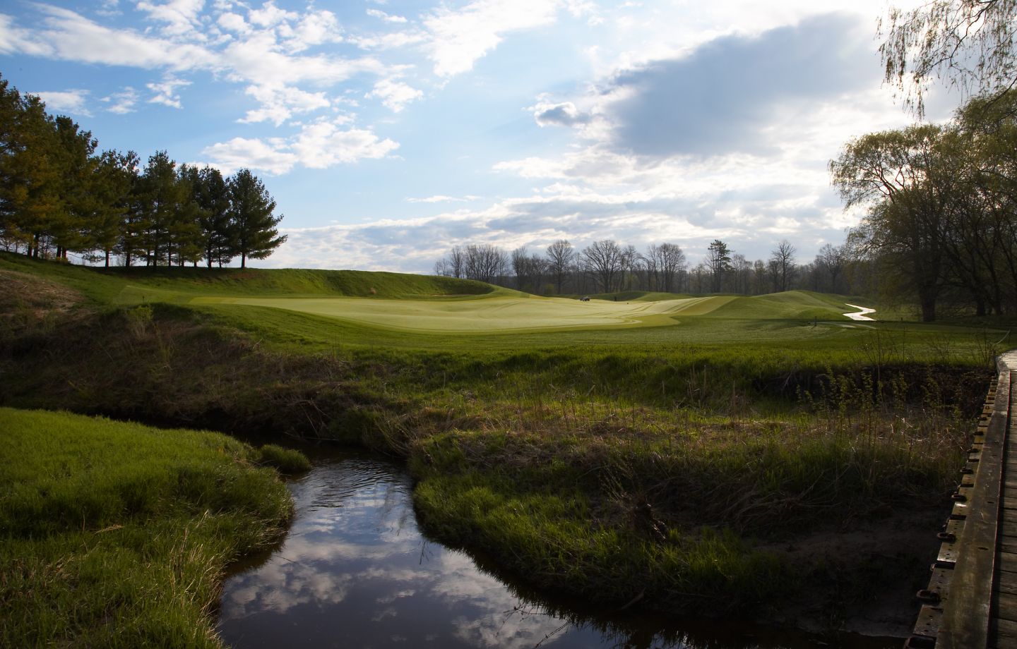 Weeden Creek on hole 13 of the Meadow Valleys course. 