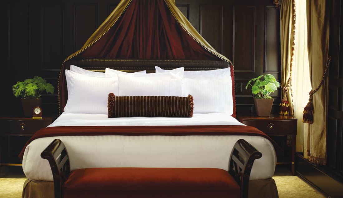 A Bed at The American Club