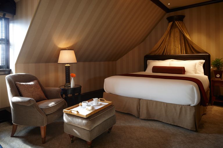 a King Bed at The Carriage House
