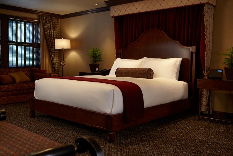 a king bed