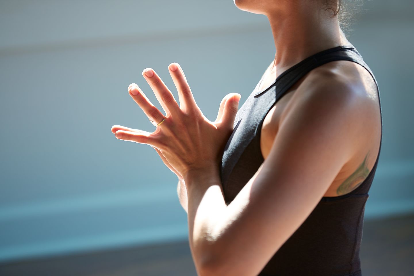 Closeup of Yoga Instructor
