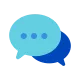 Icon of a speech bubble