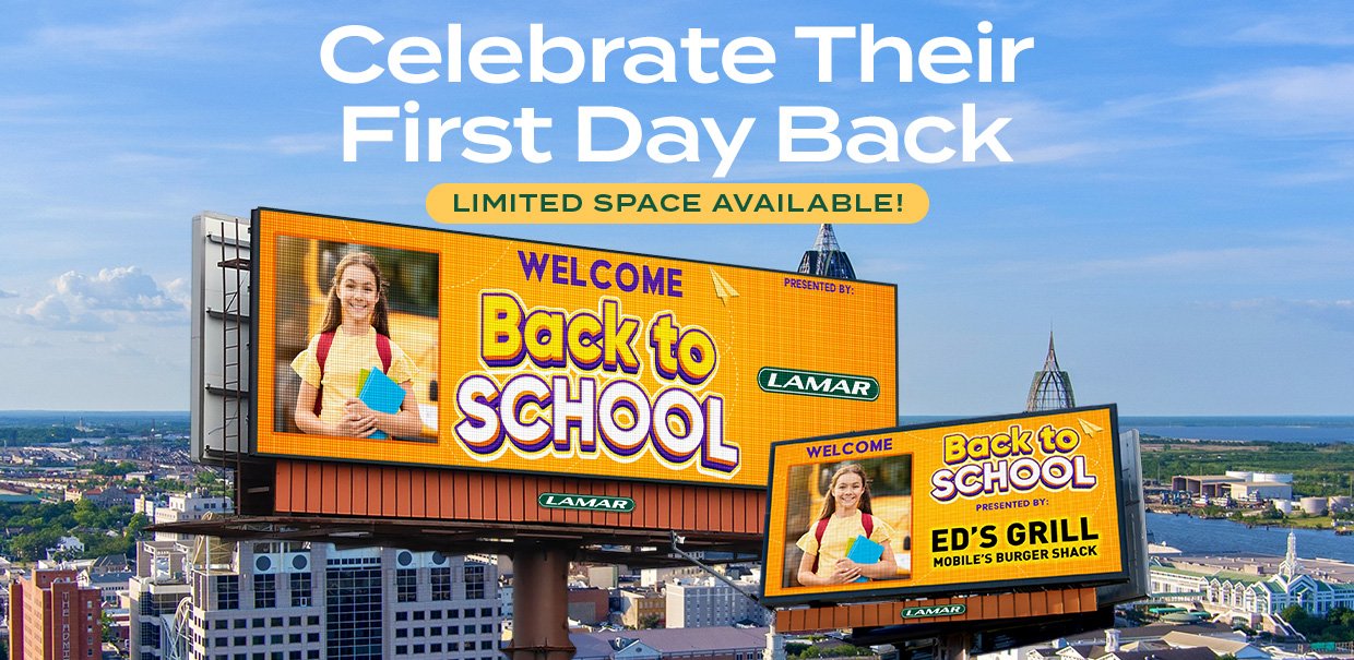 Lamar Advertising of Mobile's Back to School Digital Sponsorship