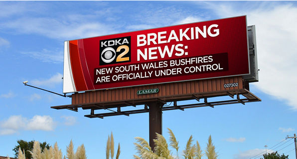 KDXA 2 Breaking News on Lamar Digital Billboard