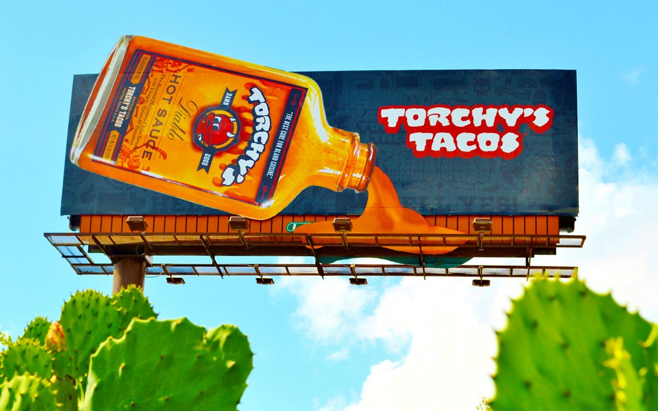 Lamar Advertising and Torchy’s Tacos bulletin 