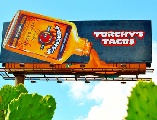 Lamar Advertising and Torchy’s Tacos bulletin 