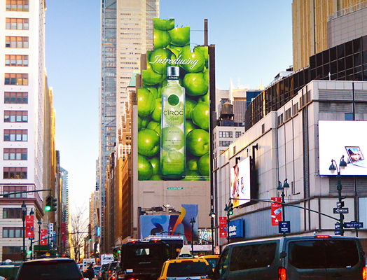 Lamar Advertising Wallscape for Ciroc in New York City
