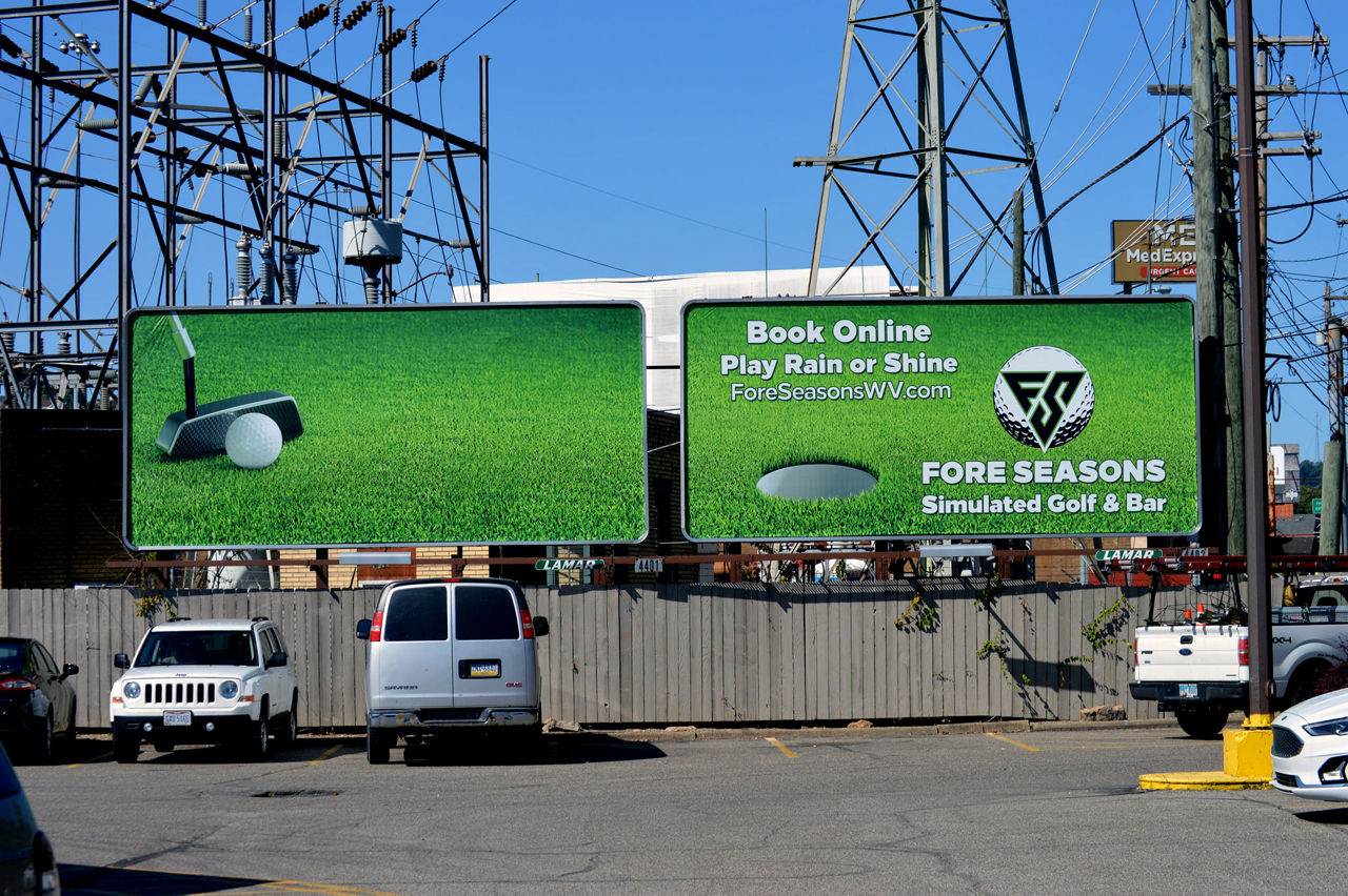 Fore Seasons Simulated Golf & Bar Poster