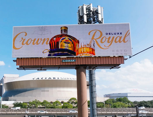 Lamar digital billboard for Crown Royal in New Orleans
