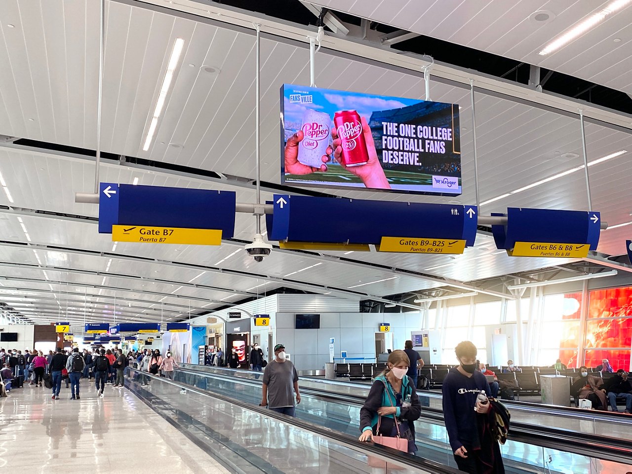 Lamar digital airport advertising display