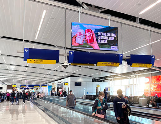 Lamar digital airport advertising display