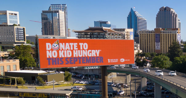 Lamar Advertising and No Kid Hungry Digital Billboard 