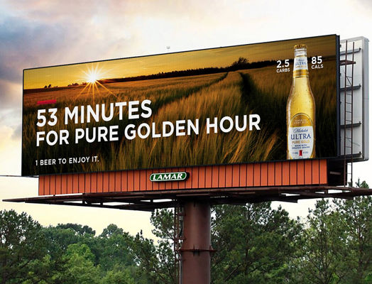 Lamar Advertising Billboard for Michelob Ultra