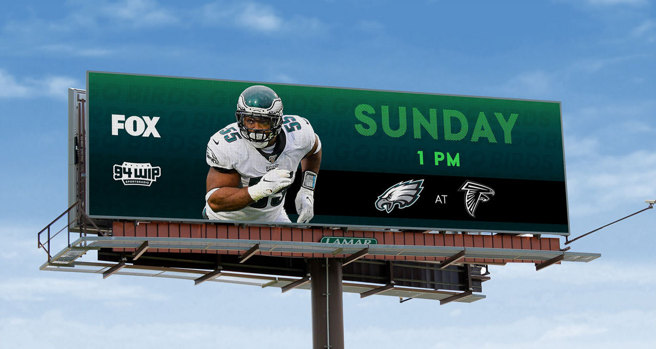 Philadelphia Eagles Football Digital Bulletin