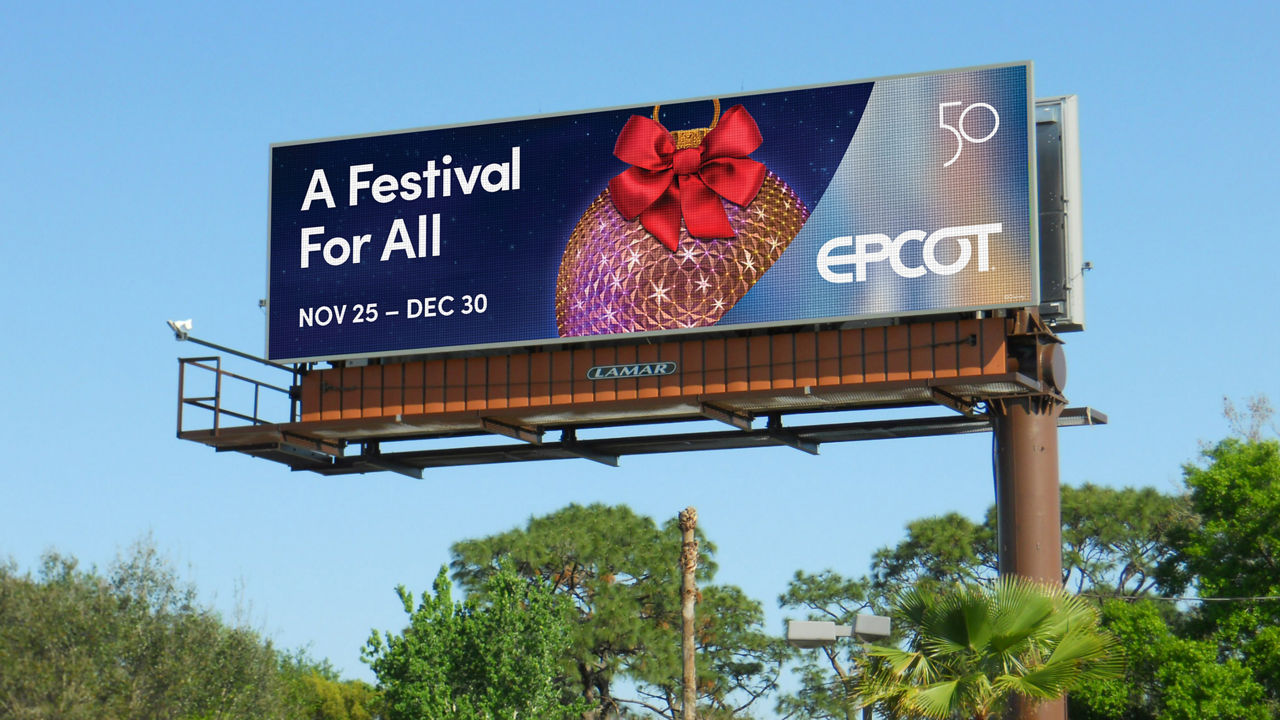 Disney Epcot Digital Bulletin 