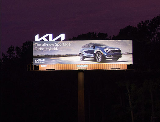 Kia billboard on Lamar Advertising inventory