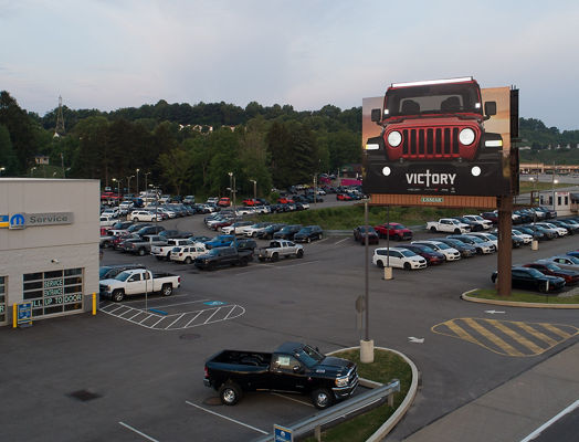 Jeep billboard on Lamar Advertising inventory