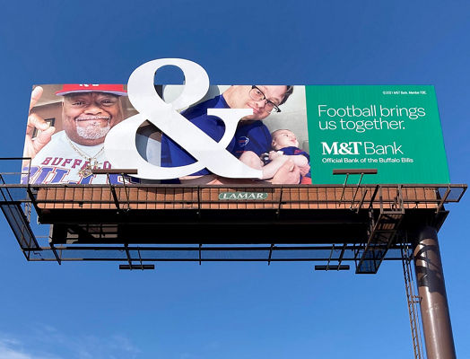 M&T Bank advertisement on Lamar Advertising inventory