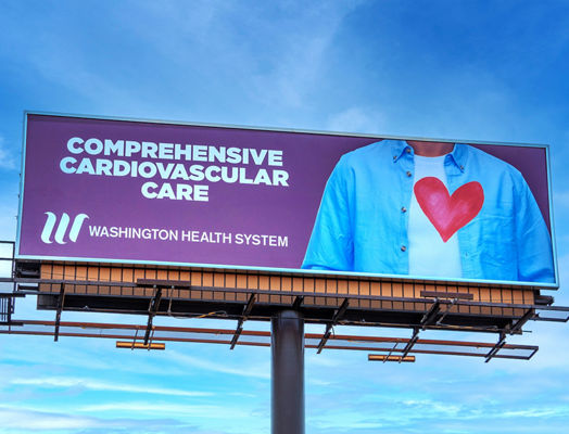 Washington Health System billboard on Lamar Advertising inventory