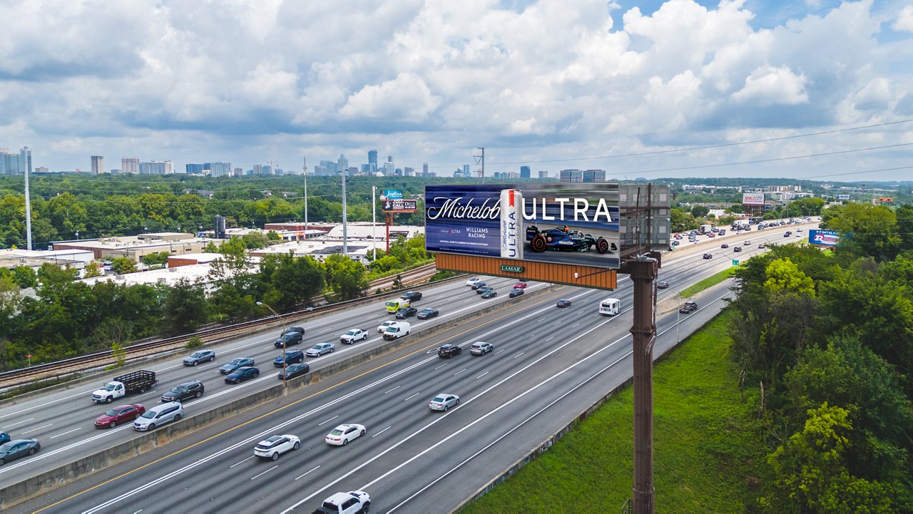 Ultra world cup campaign on Lamar's Digital Billboard