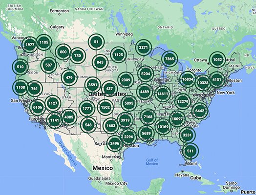 Inventory Browser Map with Congressional Districts overlay