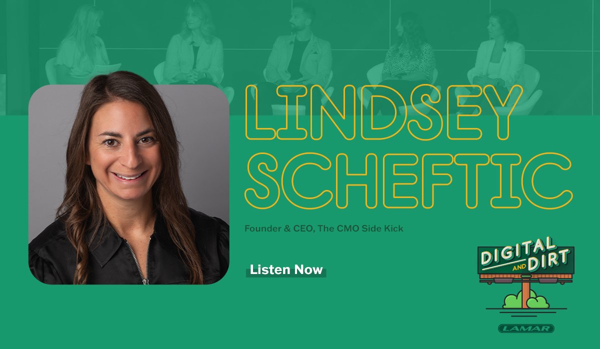 Lindsey Scheftic Podcast graphic - digital and dirt podcast 